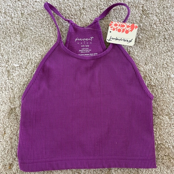 FP Movement X Hatch Happiness Runs Crop Top Purple XS/S NWT - Picture 2 of 3